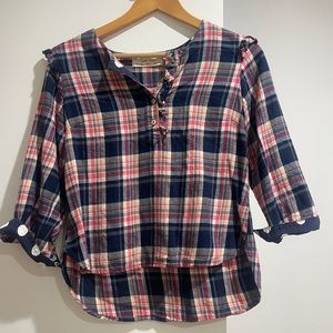 Isabella Sinclair Flannel Blouse - Anthropologie